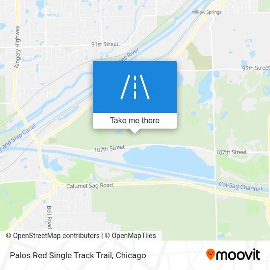 Palos Red Single Track Trail map