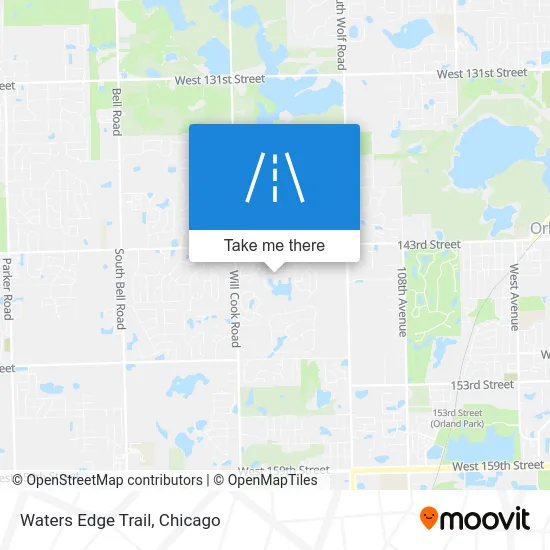 Waters Edge Trail map