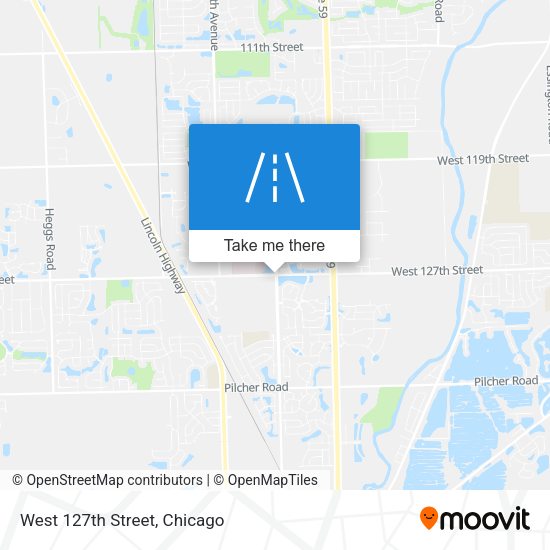 West 127th Street map