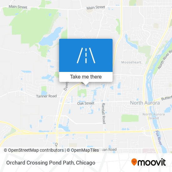 Orchard Crossing Pond Path map