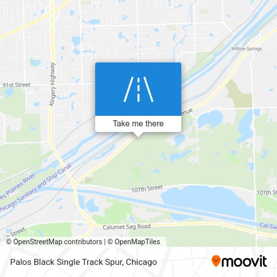 Palos Black Single Track Spur map