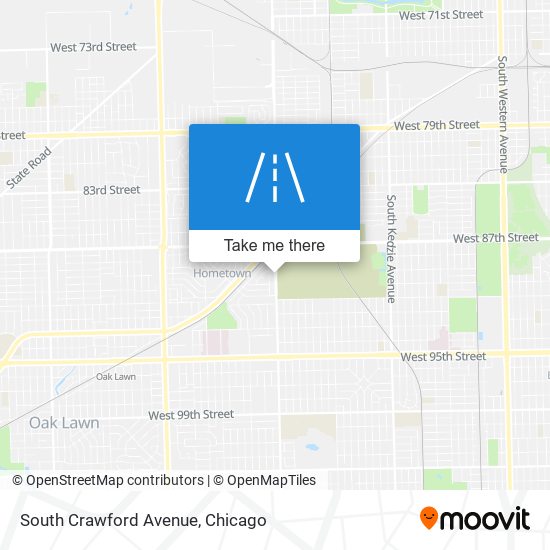 South Crawford Avenue map