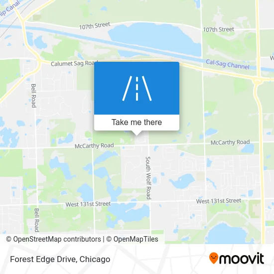 Forest Edge Drive map