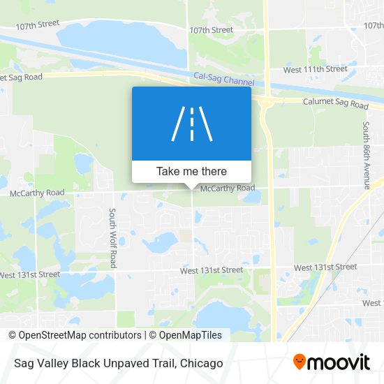 Sag Valley Black Unpaved Trail map