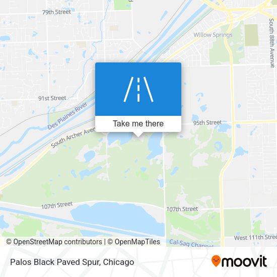 Mapa de Palos Black Paved Spur