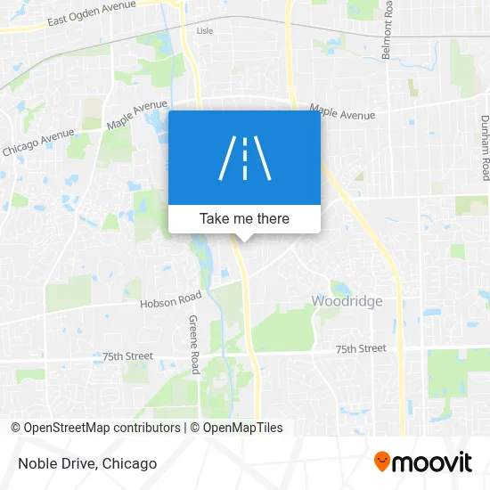 Noble Drive map