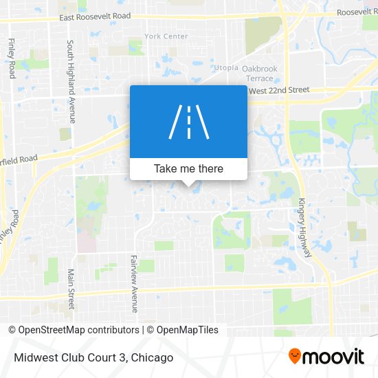 Midwest Club Court 3 map