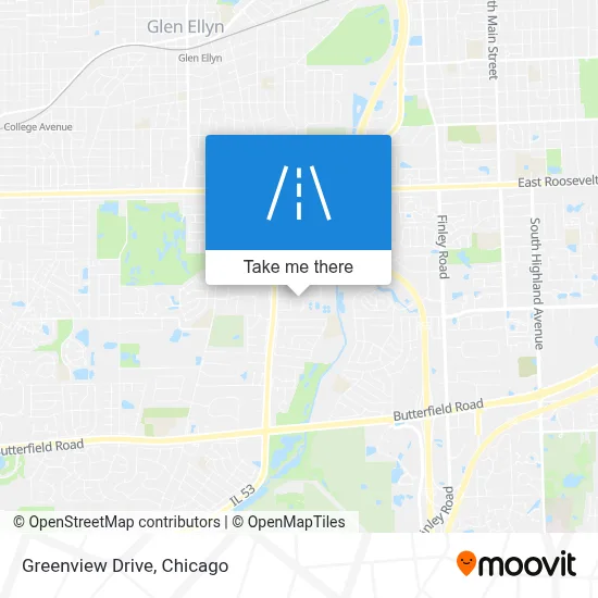 Greenview Drive map
