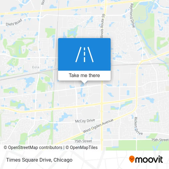 Times Square Drive map