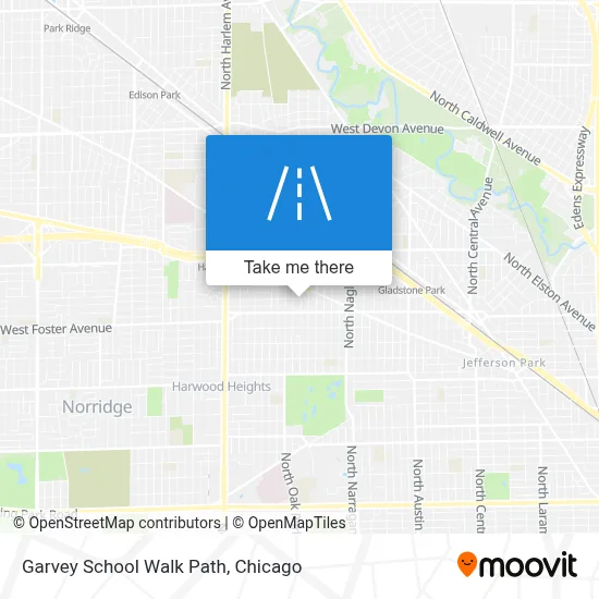 Garvey School Walk Path map
