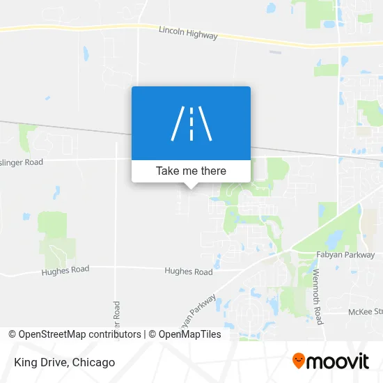 King Drive map