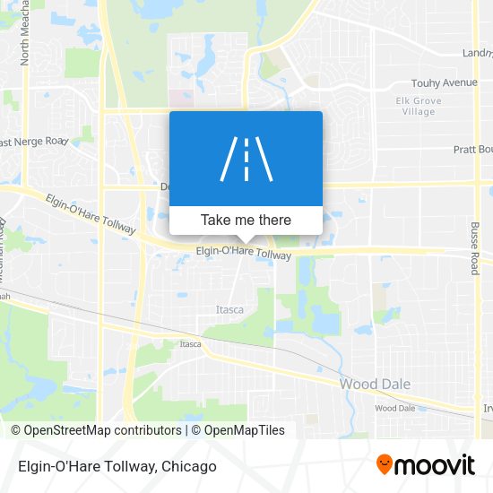Elgin-O'Hare Tollway map