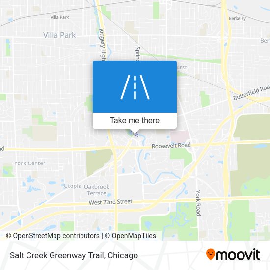 Salt Creek Greenway Trail map