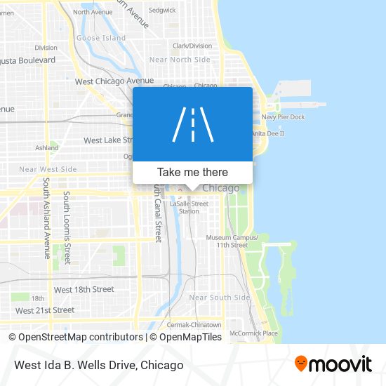 Mapa de West Ida B. Wells Drive