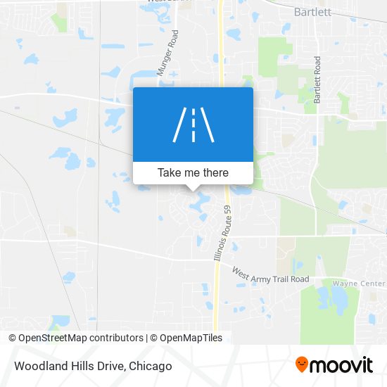 Woodland Hills Drive map