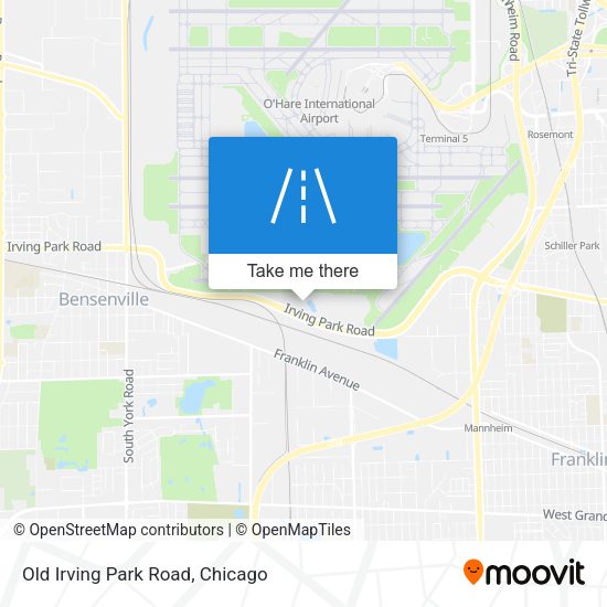 Old Irving Park Road map