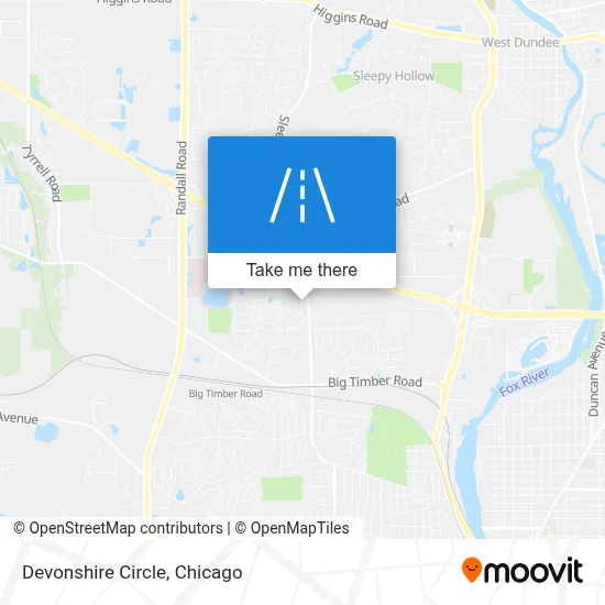 Devonshire Circle map