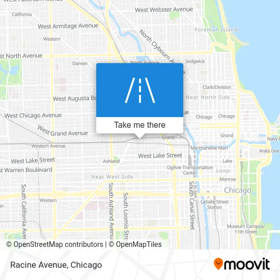 Racine Avenue map