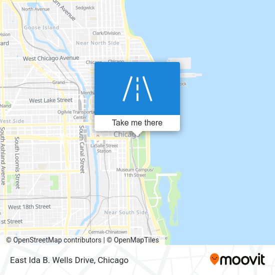 East Ida B. Wells Drive map