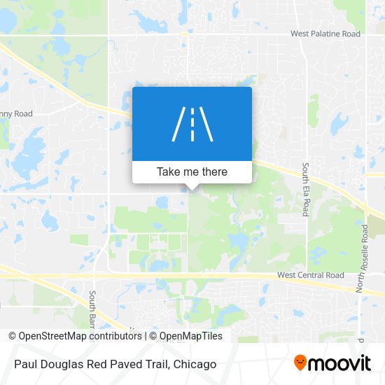 Paul Douglas Red Paved Trail map
