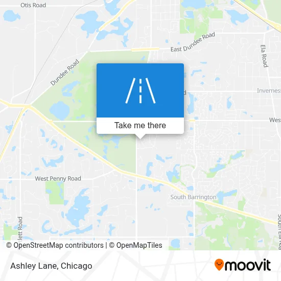 Ashley Lane map