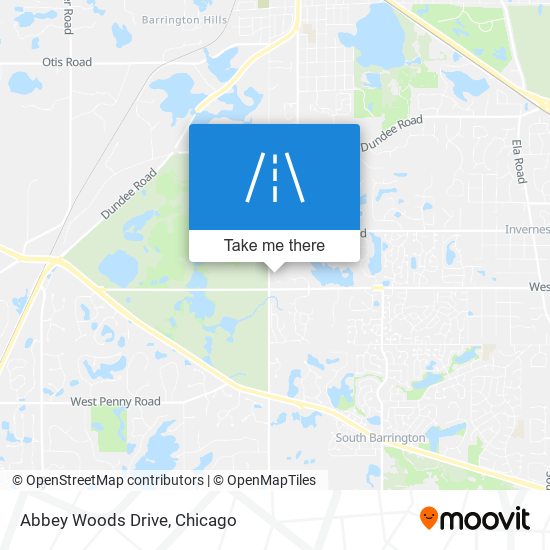 Abbey Woods Drive map