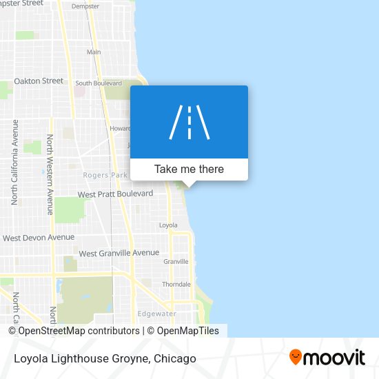 Loyola Lighthouse Groyne map