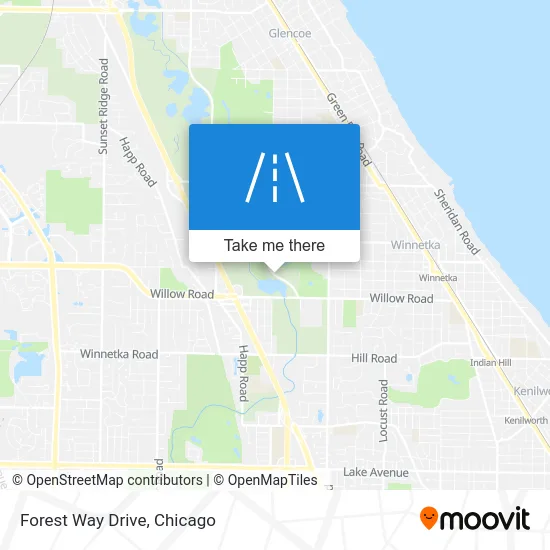 Forest Way Drive map