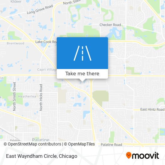 Mapa de East Wayndham Circle