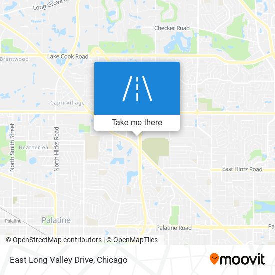 East Long Valley Drive map