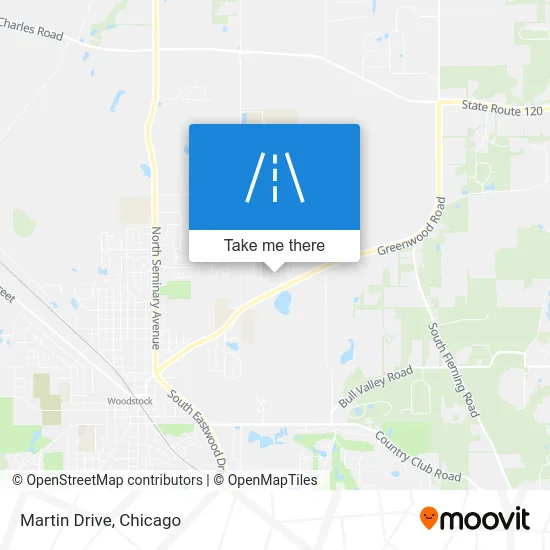 Martin Drive map