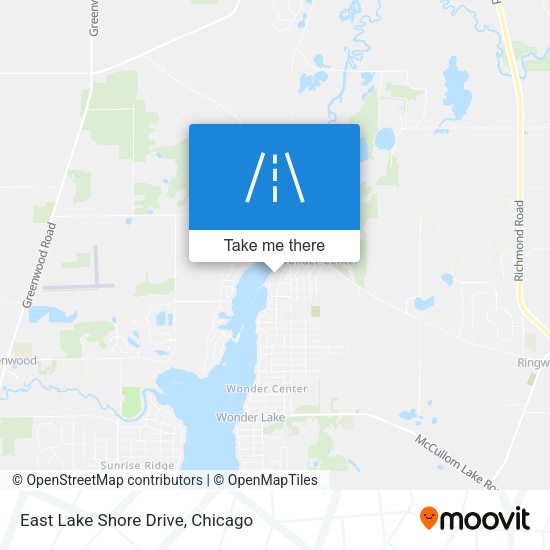 East Lake Shore Drive map