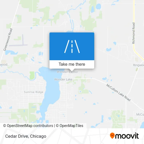 Cedar Drive map
