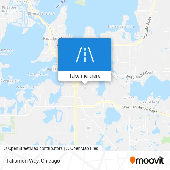 Talismon Way map