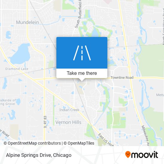 Alpine Springs Drive map