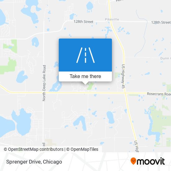 Sprenger Drive map