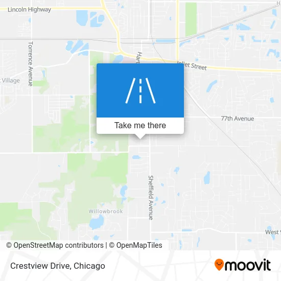 Crestview Drive map