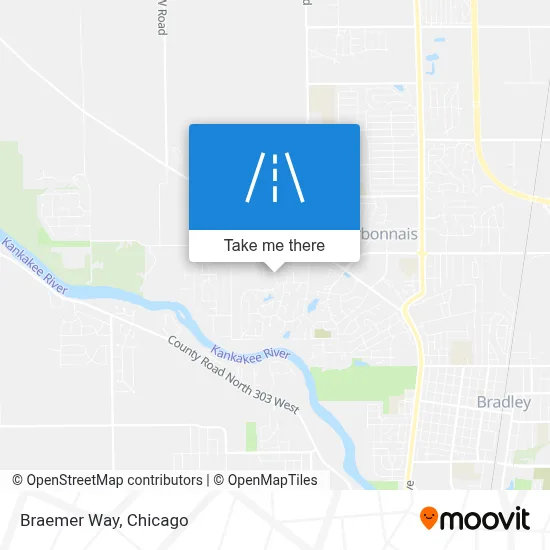 Braemer Way map