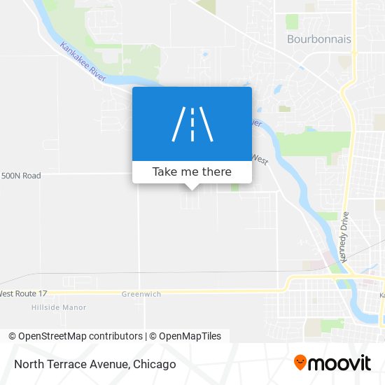 Mapa de North Terrace Avenue