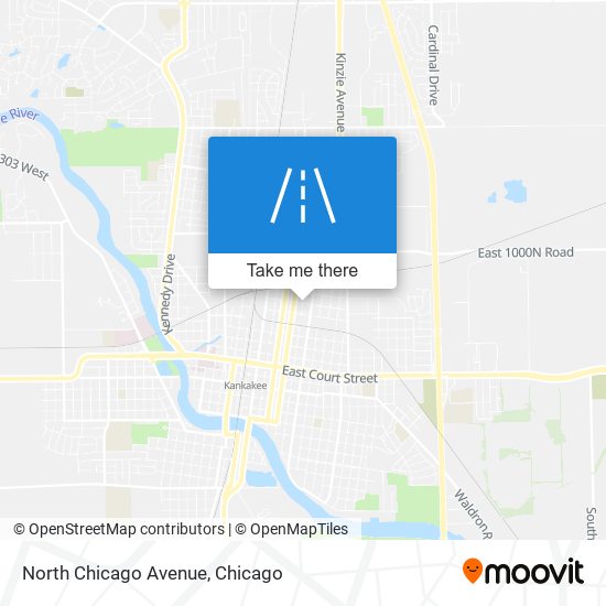 Mapa de North Chicago Avenue