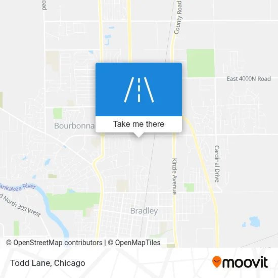 Todd Lane map