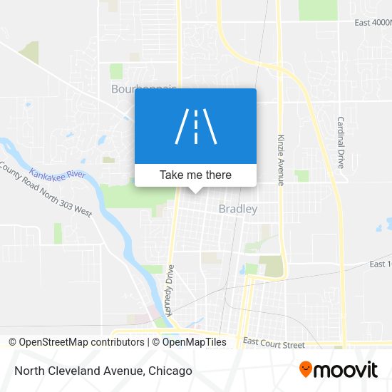 North Cleveland Avenue map