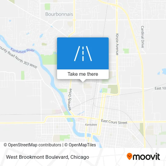 West Brookmont Boulevard map