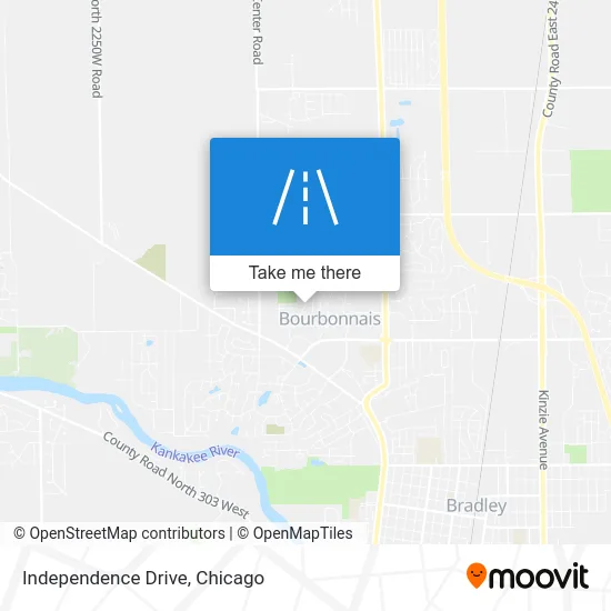 Independence Drive map