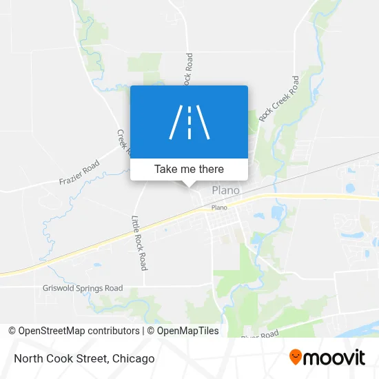 North Cook Street map