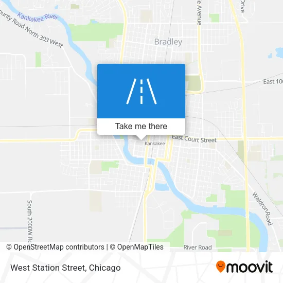 West Station Street map