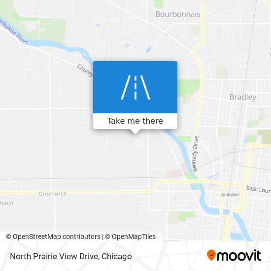 North Prairie View Drive map