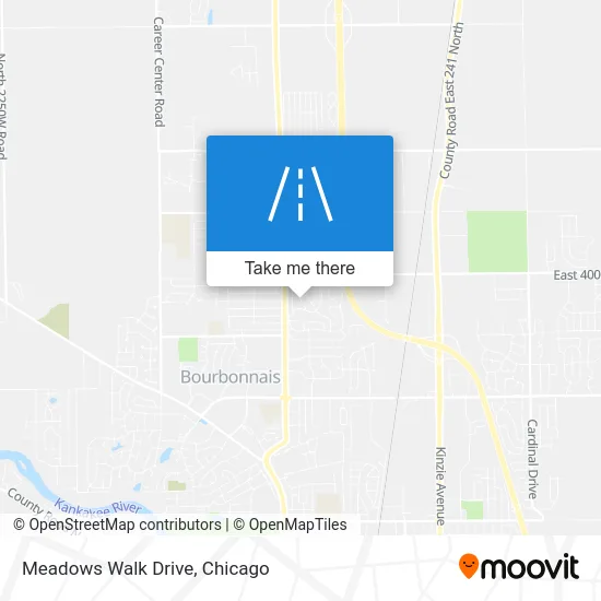 Meadows Walk Drive map