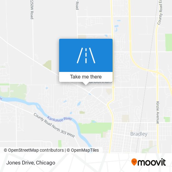 Jones Drive map