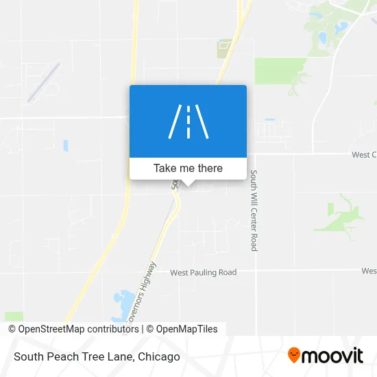South Peach Tree Lane map